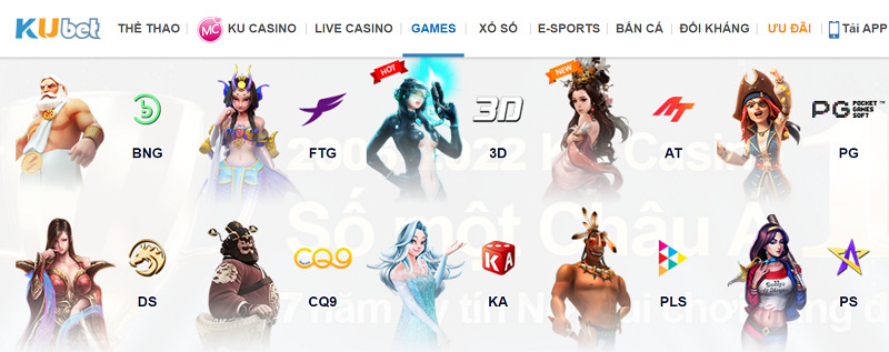 Games đa dạng chủ đề